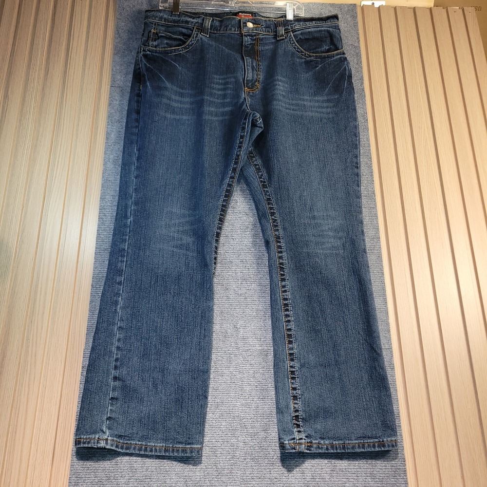 Bulwark FR Jeans Men 38x30 Blue Good Flame Resistant Work Denim Stretch PSJ2SDZ